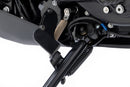 Enlarges the operating area of the side stand and makes it much easier and more ergonomic to fold out.