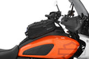 High quality, compact tank bag - New, streamlined, functional design, recognisable by the subtle blue applications