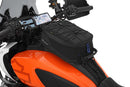 High quality, compact tank bag - New, streamlined, functional design, recognisable by the subtle blue applications