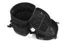 Multi-functional and compact bag can  either be attached to the luggage carrier of the passenger seat quickly and  simply