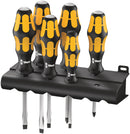 Wera Tools - 932/918/6 Screwdriver set Kraftform Wera: Chiseldriver and rack