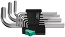 Wera Tools - 950/9 Hex-Plus 5 L-key set, metric, chrome-plated