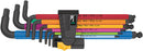Wera Tools - 950/9 Hex-Plus Multicolour Imperial 2 L-key set, imperial, BlackLaser