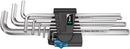 Wera Tools - 950/9 L Hex-Plus HF 1 L-key set, metric, chrome-plated, with holding function