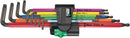 Wera Tools - 967/9 TX XL Multicolour 1 L-key set for TORX® screws, long