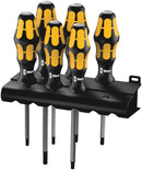 Wera Tools - 977/6 TORX® Screwdriver set Kraftform Wera: Chiseldriver and rack