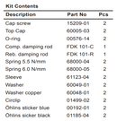 ÖHLINS -  Mini Cartridge Kit for Honda Grom (FDK 111)