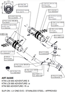 LeoVince - ONE EVO for KTM 950/990 LC8 Adventure/ Adventure R