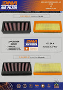 DNA Air Filters - Air Filter for Ducati Monster 937+ 21-23 / Desert X 22-23 / Scrambler Next-Gen Icon 23 / Nightshift 23 / Full Throttle 23