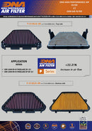 DNA Air Filters - Racing Air Filter for Honda CBR 1000 RR-R Fireblade 20-22 / CBR 1000 RR-R Fireblade SP 20-22