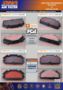 DNA Air Filters - Air Filter for Kawasaki ER-6 N/F 12-16 / ER-6 N/F ABS 12-16 / NINJA 650 ABS 12-16
