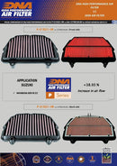 DNA Air Filters - Racing Air Filter for Suzuki GSXR 1300 HAYABUSA GEN III 21-22