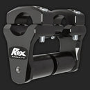 ROX - 2" Pivoting Bar Risers for 1 1/8" Handlebar (with Extended Stem) (Angled clamps)