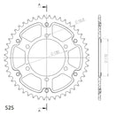 Supersprox - 48T Rear Sprocket for Yamaha & Suzuki (RST-480-48-BLK)