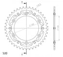 Supersprox - Sprocket 42 Rear KTM Gold (RST-990-42-GLD)