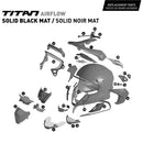 CKX-HELM TITAN AF EDL SOLID BK MAT 3XL CKX 512637