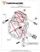 Advocator - KTM 950/990 Adventure Headlight - Hardware Kit ONLY