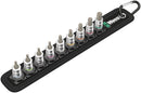 Wera Tools - Belt A Imperial 1 Zyklop In-Hex-Plus bit socket set with holding function, 1/4" drive