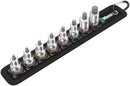 Wera Tools - Belt B Imperial 1 Zyklop In-Hex-Plus bit socket set with holding function, 3/8" drive