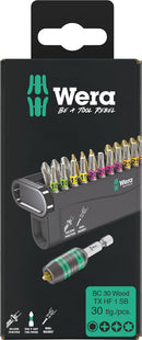 Wera Tools - Bit-Check 30 Wood TX HF 1 SB
