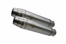 GPR Exhaust - Deeptone Inox Cafè Racer Silencers without Link Pipe for Moto Guzzi V 65 TT SP Lario GT- Custom - 1982 to 1994