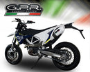 GPR-Exhaust---Albus-Evo4-Slip-on-for-Supermoto-701-from-2021-to-2024-dB-Killer-Link-Pipe-Catalyst