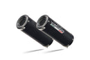 GPR Exhaust - M3 Black Titanium Double Slip-On for Ducati Monster 1100 - 2009 to 2010