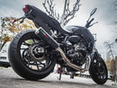GPR-Exhaust---M3-Black-Titanium-Full-Line-for-Mt-07-from-2017-to-2020-dB-Killer-Catalyst
