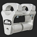 ROX - 2" Pivoting Bar Risers for 1 1/8" Handlebar (with Extended Stem) (Angled clamps)