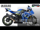 GPR-Exhaust---Furore-Nero-RACING-Slip-on-for-Gsx-R-1000-1000-R-from-2021-to-2025-Link-Pipe