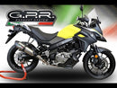 GPR-Exhaust---Furore-Evo4-Nero-Mid-Line-for-V-Strom-DL650-from-2017-to-2020-dB-Killer-Catalyst-