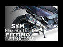 GPR-Exhaust---Furore-Evo4-Nero-Slip-on-for-Maxsym-TL-508-from-2021-to-2024-dB-Killer-Link-Pipe