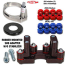 Scotts - Solid & Rubber SUB Mounted Steering Damper Kit - 2024+ KTM 450/500 EXC-F