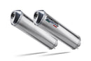 GPR Exhaust - SatInox Double Slip-On for Cagiva Raptor 650 - 2001 to 2005