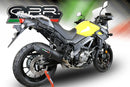 GPR-Exhaust---Furore-Evo4-Nero-Mid-Line-for-V-Strom-650-from-2021-to-2025-dB-Killer-Catalyst-