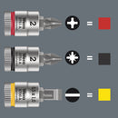 Wera Tools - 8751 A Phillips Zyklop bit socket, 1/4" drive