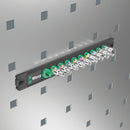 Wera Tools - Magnetic socket rail A 4 Zyklop socket set, 1/4" drive