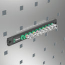 Wera Tools - Magnetic socket rail A Imperial 1 Zyklop socket set, 1/4" drive, imperial