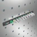 Wera Tools - Magnetic socket rail C 4 Zyklop socket set, 1/2" drive
