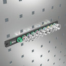 Wera Tools - Magnetic socket rail C Imperial 1 Zyklop socket set, 1/2" drive, imperial