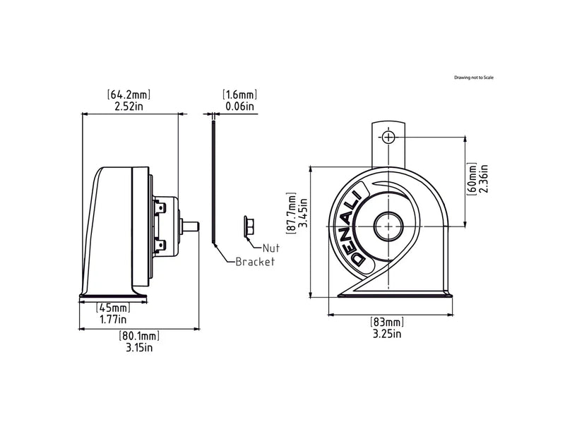 Denali - SoundBomb Mini Electromagnetic Low Tone Horn