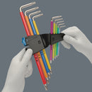 Wera Tools - 3967/9 TX SXL Multicolour HF Stainless 1 L-key set with holding function, stainless