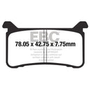 EBC - GPFAX Sintered Race Brake Pad - GpFAx700HH Brake Pad Left/Right (GPFAX700HH)