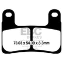 EBC - GPFAX Sintered Race Brake Pad - GpFAx724HH Brake Pad Left/Right (GPFAX724HH)