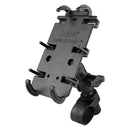 RamMount-Quick-Grip XL Phone Mount with Tough-Strap Handlebar Base