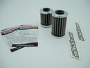 Scotts - Stainless Steel Micronic Reusable Oil Filters for KTM 250/400/520/525/690 and Husqvarna 701 AND Beta 400-525 (Combo pack)