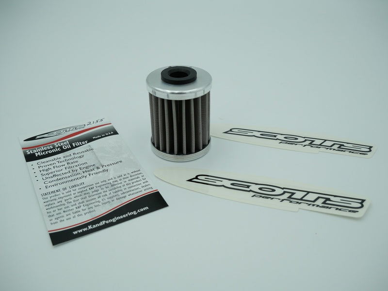 Scotts - Stainless Steel Micronic reusable Oil Filters for KTM and BETA (2155)