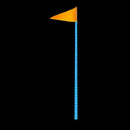 QuakeLED - Whip Light with Flag