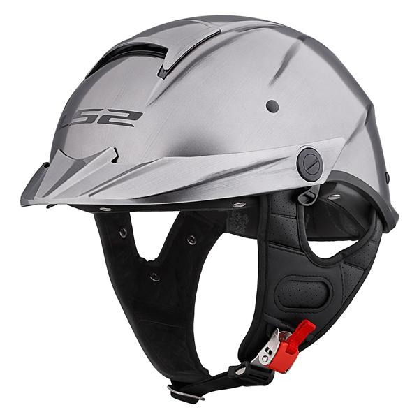 half helmet ls2 LS2 Helmets Rebellion Motorcycle Half Helmet (Gloss Black