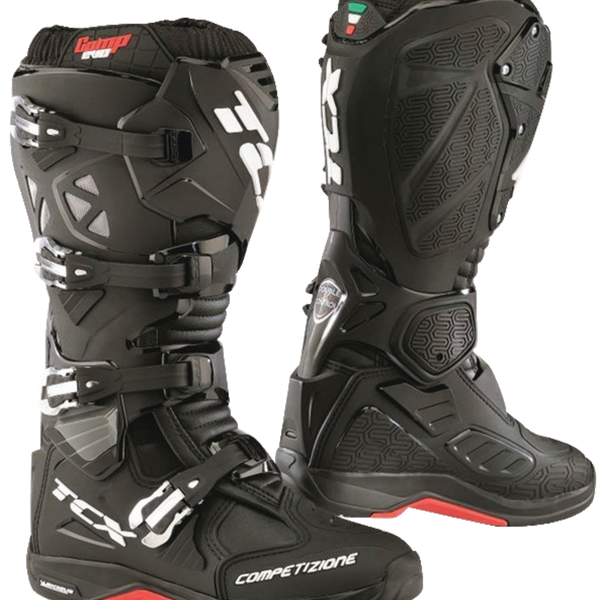 コミュフォラ　ターカネンシス COMP EVO 2 MEN'S MOTORCYCLE OFFROAD BOOTS - BLACK/RED | BLACK/RED